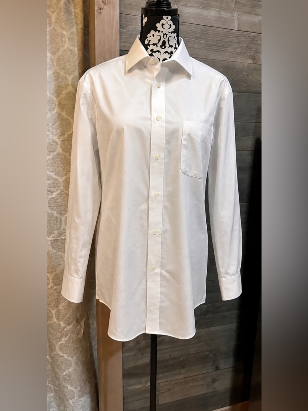 Lauren Ralph Lauren Classic Men's White Button-Up Dress Shirt size L 16 32/33
